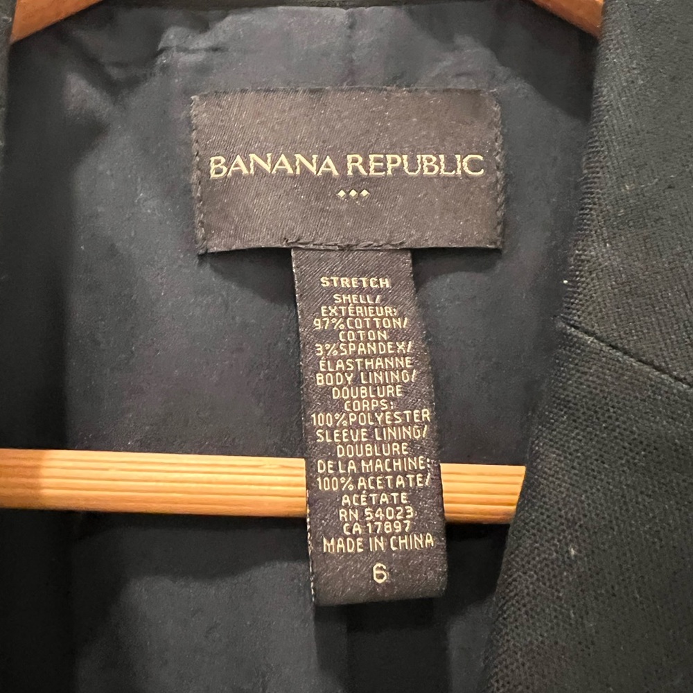 Banana Republic Factory Black Short Sleeve Blazer - Picture 2 of 11